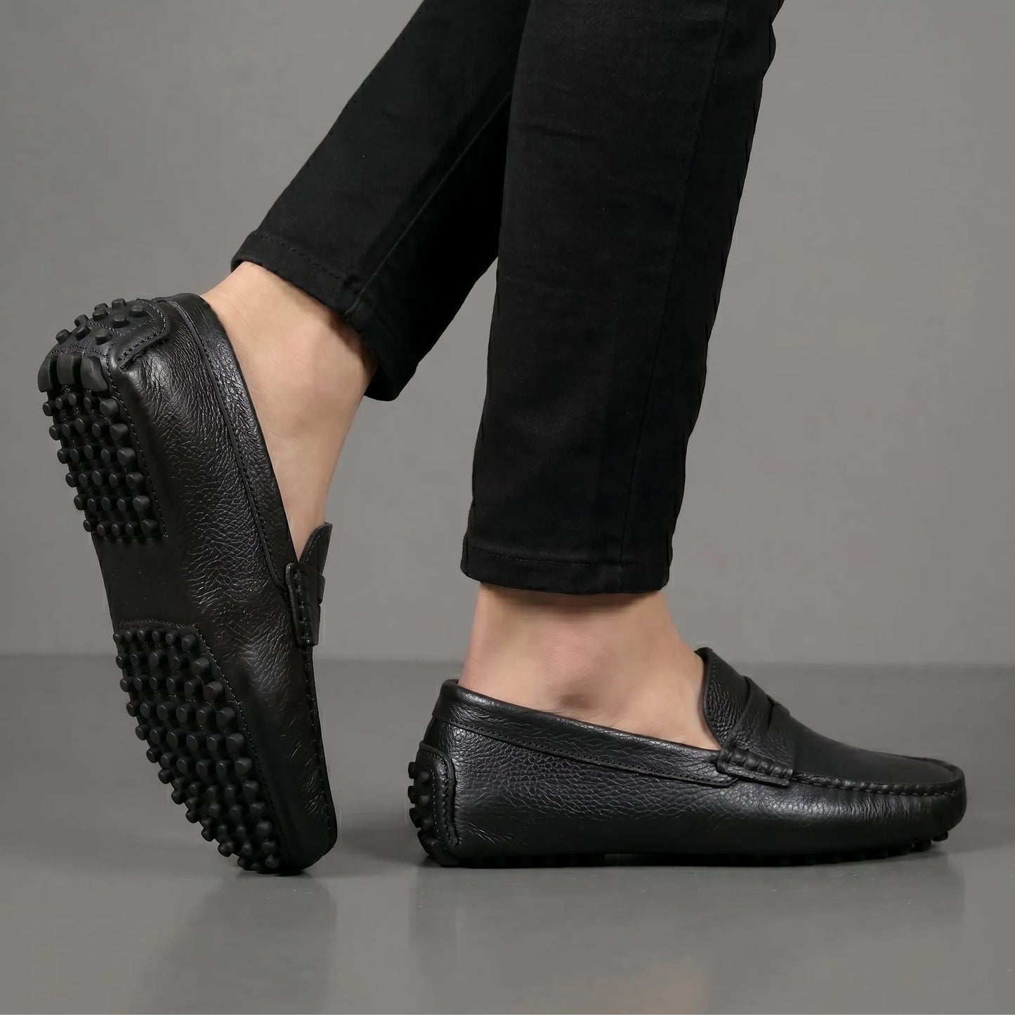 ALVERO : Mocassin Cuir