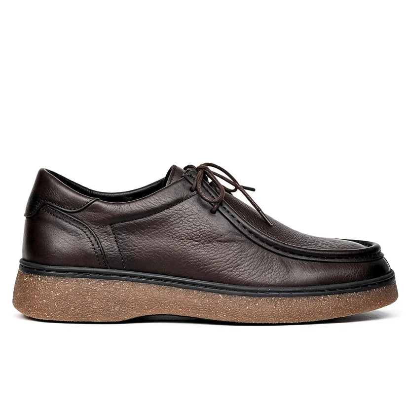 Derby Mocassin En Cuir