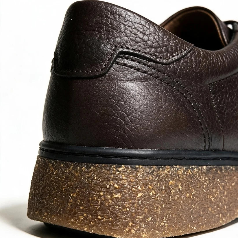 Derby Mocassin En Cuir