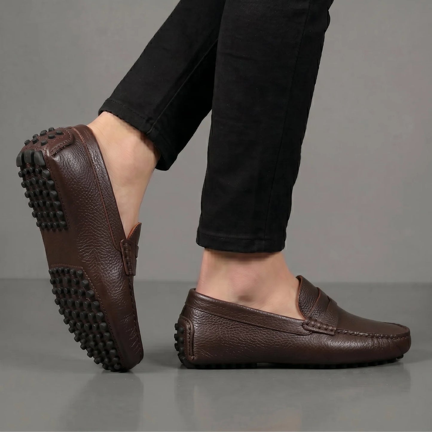 ALVERO : Mocassin Cuir