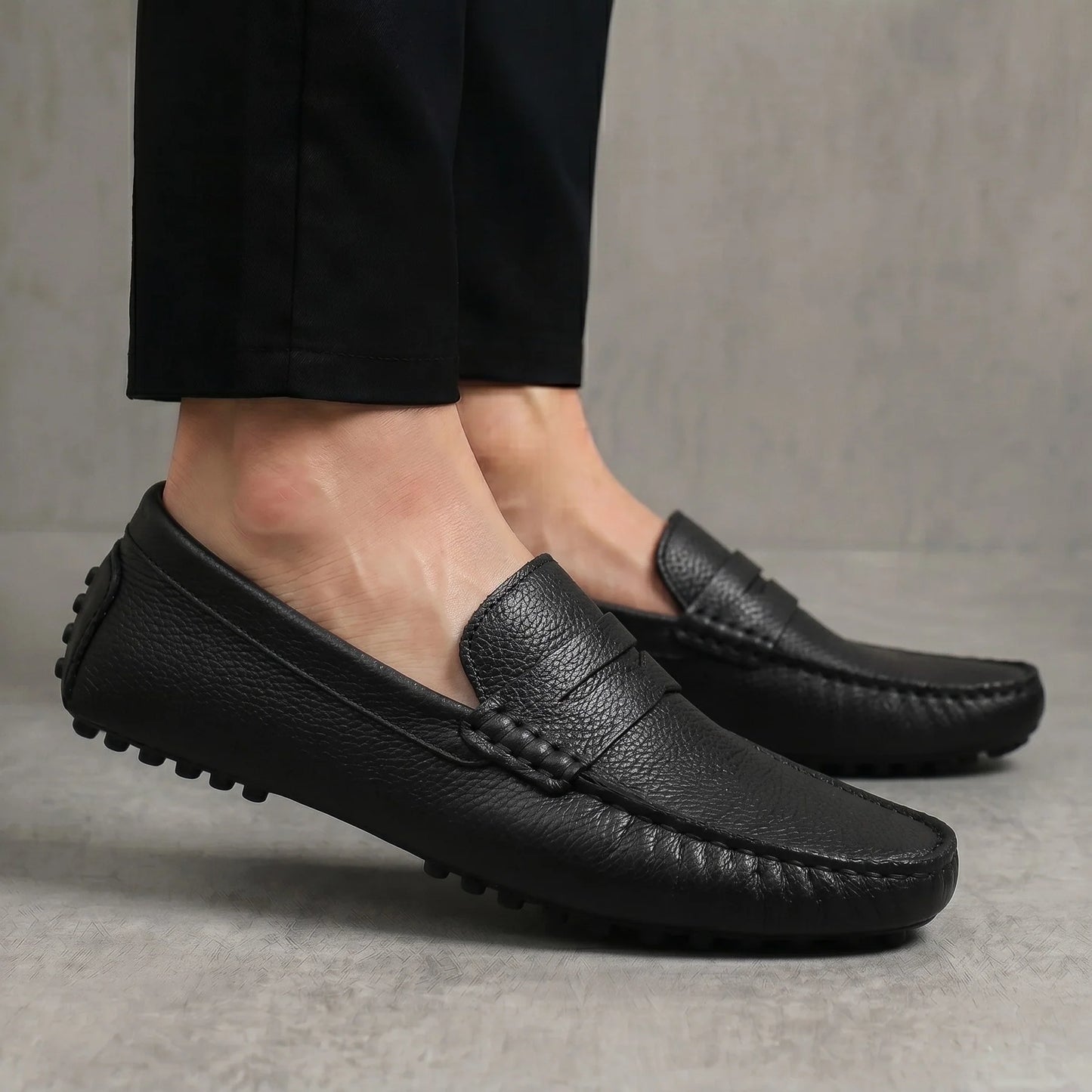 ALVERO : Mocassin Cuir