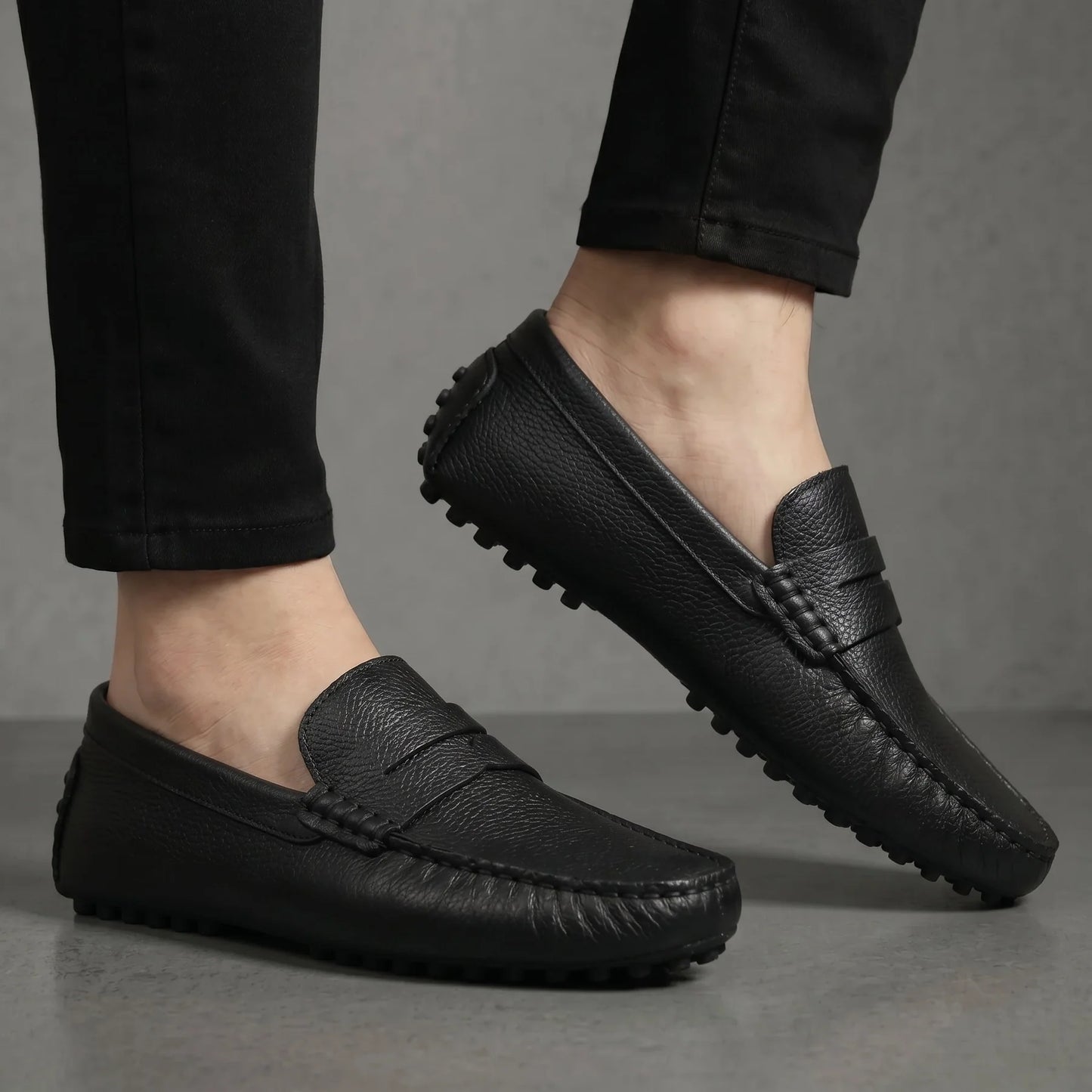 ALVERO : Mocassin Cuir