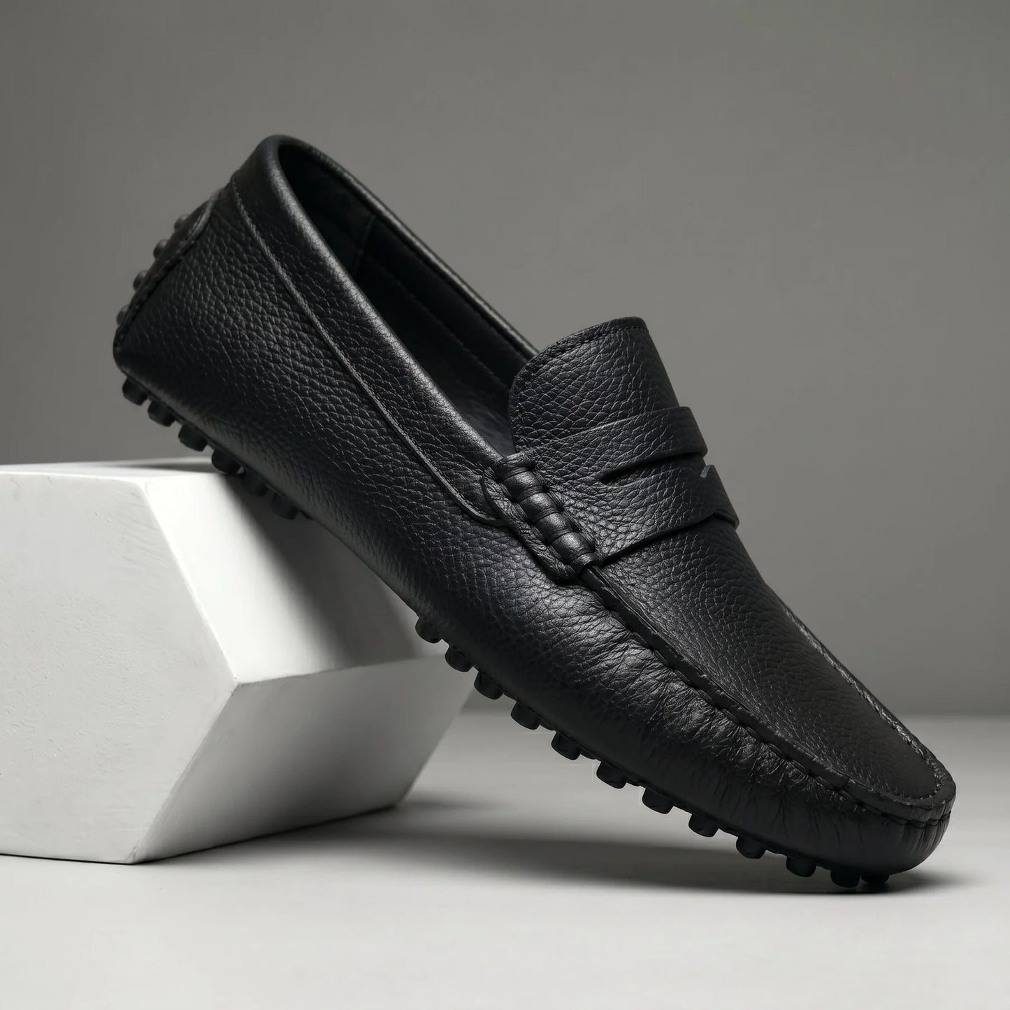 ALVERO : Mocassin Cuir