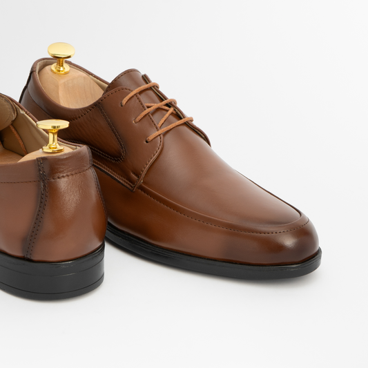 Babti Chaussure Medical En Cuir Marron Classic